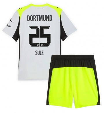 Borussia Dortmund Niklas Sule #25 Udebanetrøje Børn 2025-26 Kortærmet (+ Korte bukser)